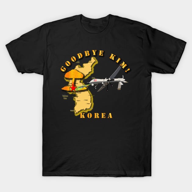 Korea - Goodbye Kim T-Shirt by twix123844